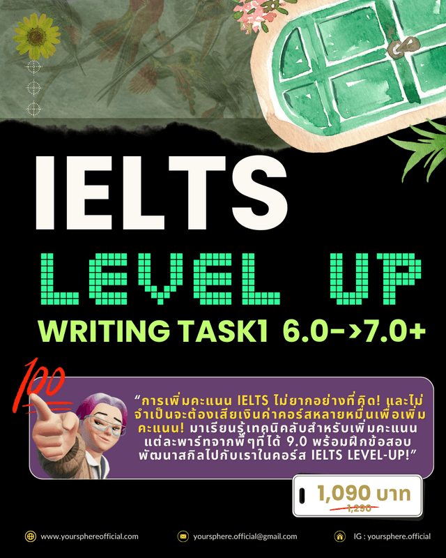 IELTS LEVEL UP - WRITING TASK 1 (6.0→7.0+)